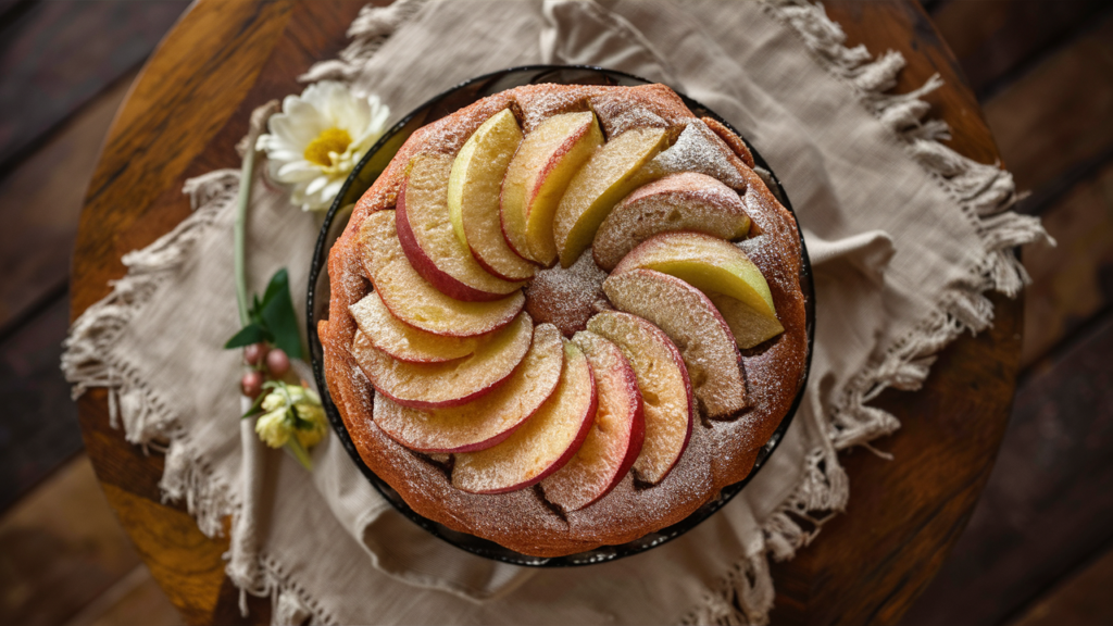 bolo de maçã