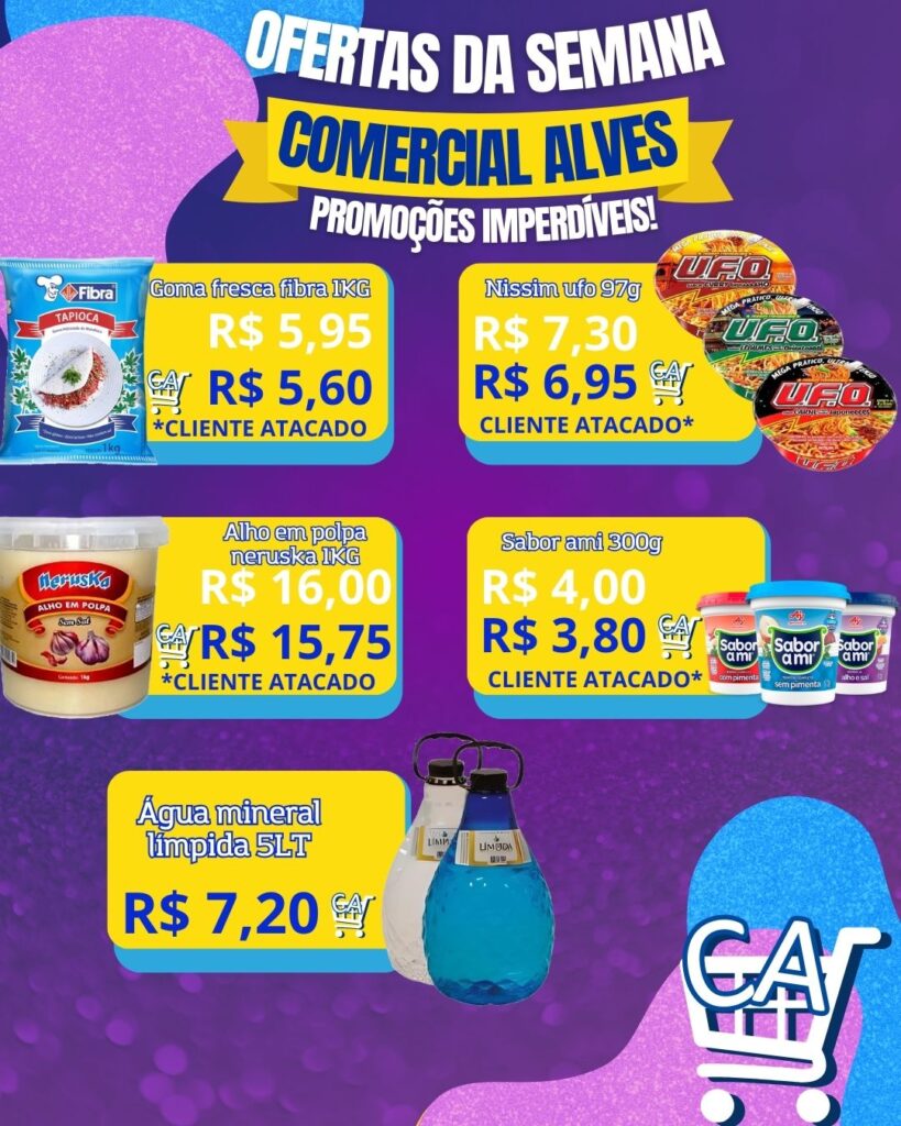 ofertas da semana no comercial alves